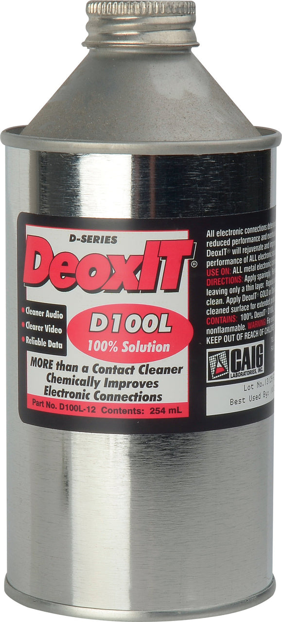 CAIG Laboratories DeoxIT GOLD G100L 12 Liquid 100 Percent Solution 354ml