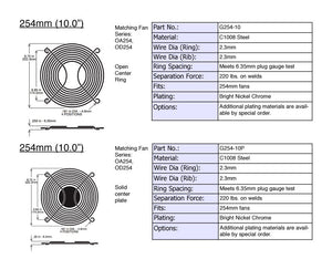 Orion Fans G254-10P 254mm (10 Inch) Steel Wire Guard