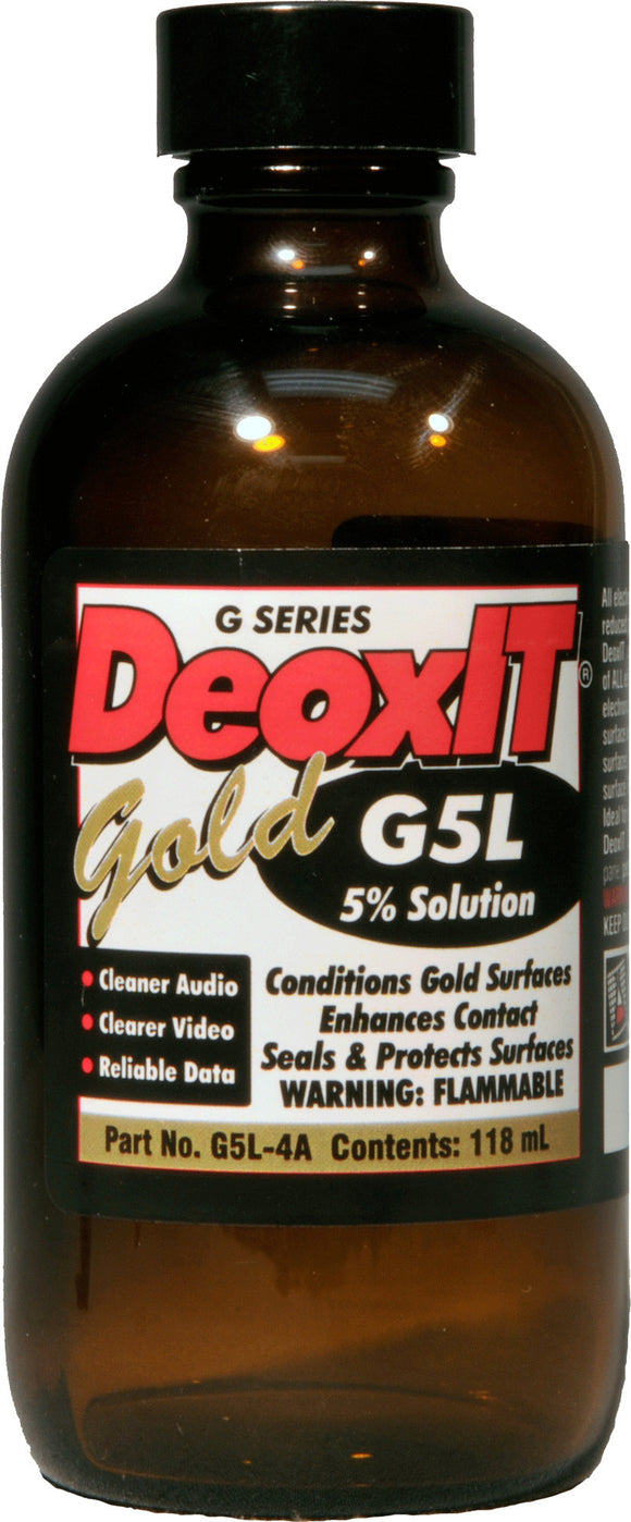 CAIG Laboratories DeoxIT GOLD G5L-4A Liquid 5 Percent Solution 118 ml