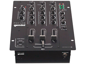 Gemini PS3 3 Channel 10 Inch Mixer