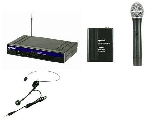 Gemini VHF-1001M Single Channel VHF Wireless System (Handheld)