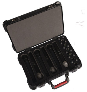 Gator GM-6W-TSA ATA Molded Case for 6 Wireless Mics - TSA Latches