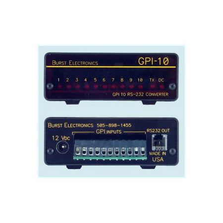 Burst GPI-20 GPI to RS232 Converter