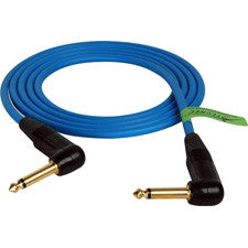 TecNec Hi Clarity 1/4in Right Angle Instrument Cable 3FT (Black or Blue)