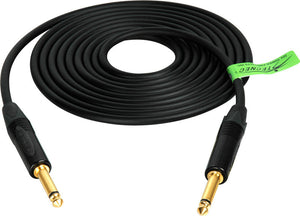 Canare GS-6 Instrument Cable with Neutrik X-B Series Black and Gold Connectors 3FT (Multiple Colors)