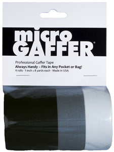 Flexfill MicroGaffer Classic GT-1123 1-Inch x 8-Yard Gaffer Tape 4-Roll Multi-Pack