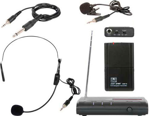 Galaxy Audio VESR/318 Single Channel VHF Bodypack Microphone System 174.5 MHz