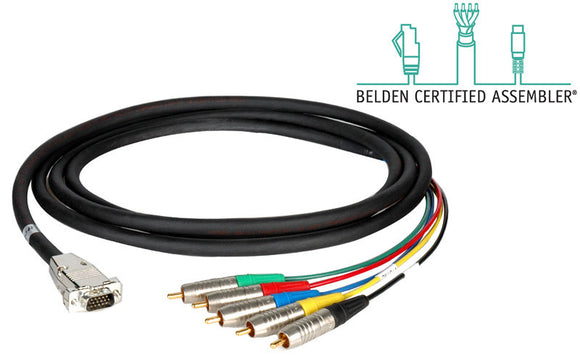 Belden-Kings HDTV 5-Channel RCA Male to VGA Male Cable 100FT