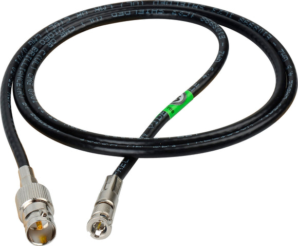 Connectronics High Density HD-BNC Male to Standard BNC Female HD-SDI Cable with Belden 1694A RG6 1 Foot