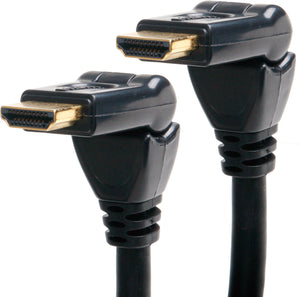 TecNec v1.4 Male to Male HDMI Cable with 180 Degree Swivel Ends 6FT