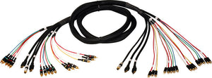 HDTV All-In-One Male to Female AV Hook Up Cable 8FT