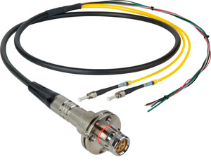 Camplex LEMO FMW to Dual ST & Blunt Lead In-Line Fiber Breakout 25 Foot