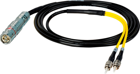 Camplex LEMO FUW to Dual ST In-Line Fiber Optic Breakout Cable - 6 Foot