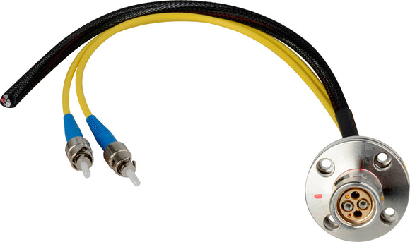 Camplex LEMO FXW to Dual ST & Blunt Lead Fiber Breakout Cable 6 Inch