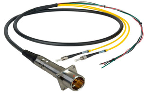 Camplex LEMO PBW to Dual ST & Blunt Lead In-Line Fiber Breakout 6 Foot