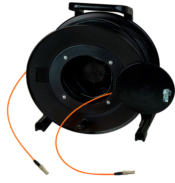 Camplex TAC1 Simplex 1-Channel OM1 Multimode LC Fiber Optic Tactical Cable Reel 1000 Foot