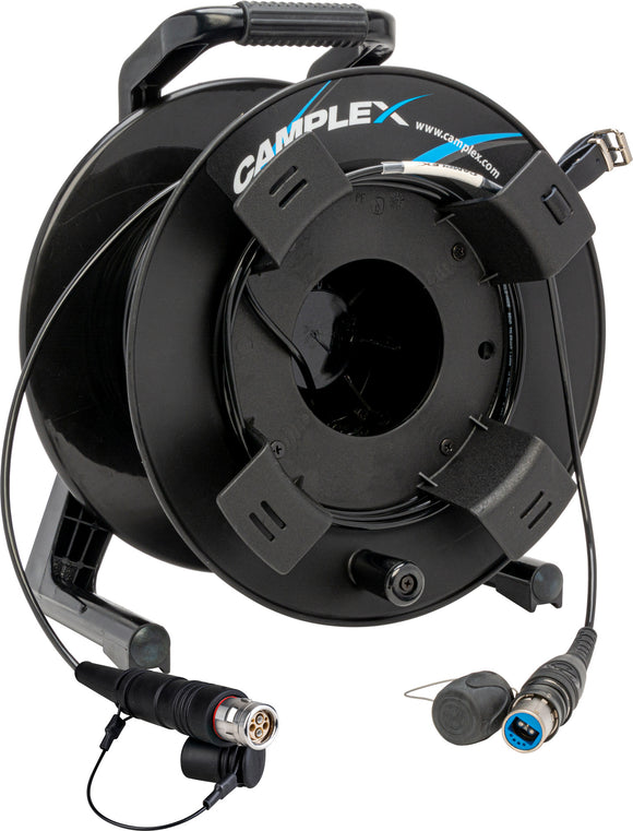 Camplex opticalCON DUO to LEMO FUW SMPTE 311 SM Fiber Optic Reel 100 Foot