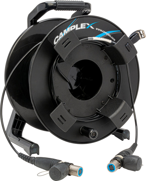 Camplex HF-TROC4S-100 opticalCON QUAD to opticalCON QUAD Single Mode Fiber Optic Tac Reel - 100 Foot