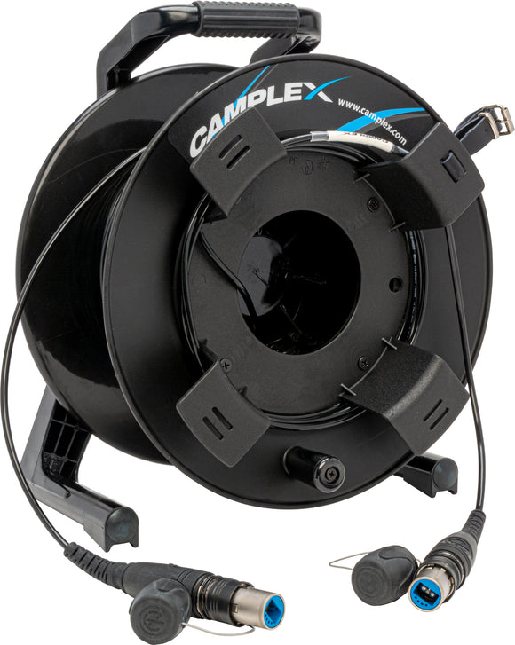 Camplex HF-TROCSMPT-0500 opticalCON DUO SMPTE 311M Single Mode Fiber Optic Tactical Cable on Reel - 500 Foot