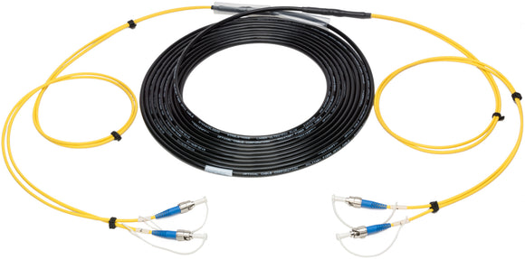 Camplex HF-TS02ST-0500 2-Channel ST-Single Mode Fiber Optic Tactical Cable - 500 Foot