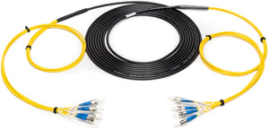 Camplex HF-TS04ST-0750 4-Channel ST-Single Mode Fiber Optic Tactical Cable - 750 Foot