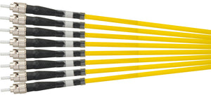 Camplex 8-Channel ST-Single Mode Tactical Fiber Optical Snake- 750 Foot