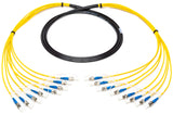 Camplex HF-TS08ST-1000 8-Channel ST-Single Mode Fiber Optic Tactical Cable - 1000 Foot