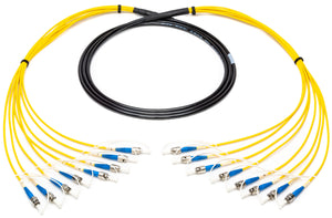 Camplex HF-TS08ST-2000 8-Channel ST-Single Mode Fiber Optic Tactical Cable - 2000 Foot