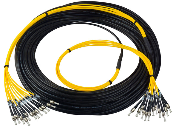 Camplex 12-Channel LC-Single Mode Tactical Fiber Optical Snake- 1750 Foot