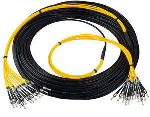 Camplex 12-Channel LC-Single Mode Tactical Fiber Optical Snake- 1500 Foot