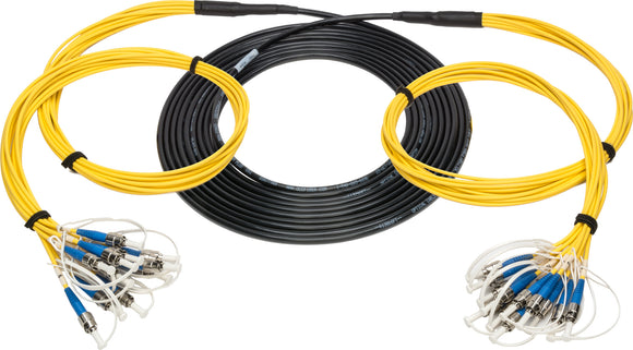 Camplex HF-TS12ST-0750 12-Channel ST-Single Mode Fiber Optic Tactical Cable - 750 Foot