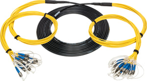 Camplex HF-TS12ST-1000 12-Channel ST-Single Mode Fiber Optic Tactical Cable - 1000 Foot