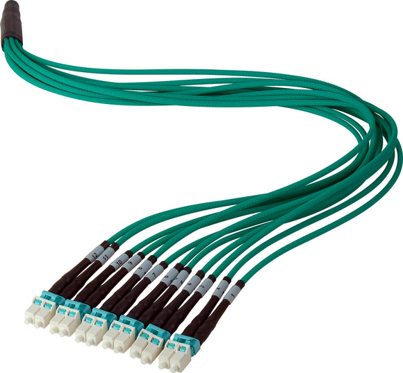 Camplex HFPM312LCLC0100 12-Channel LC-LC OM3 Multimode Plenum Fiber Optic Cable - 100 Foot