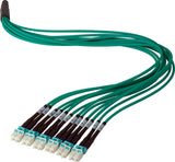 Camplex HFPM312LCLC0100 12-Channel LC-LC OM3 Multimode Plenum Fiber Optic Cable - 100 Foot
