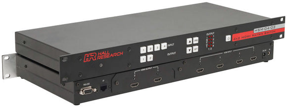 Hall Research HSM-I-04-02 4x2 HDMI Matrix Switch with RS232 and IP Control