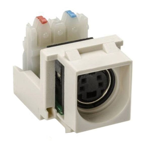 HellermannTyton S Video To 110 Punchdown Keystone Module-White