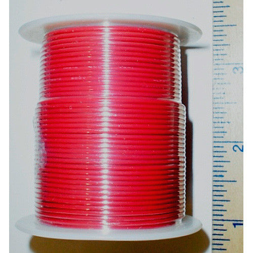 NTE Electronics 24 AWG 300V Stranded Hook-Up Wire 100FT Red