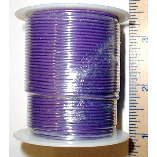 NTE Electronics 24 AWG 300V Stranded Hook-Up Wire 100FT Violet