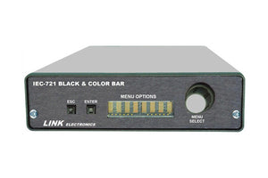 Link Electronics IEC-721 Analog Blackburst Generator with SMPTE Bars & Black Gen-Lock