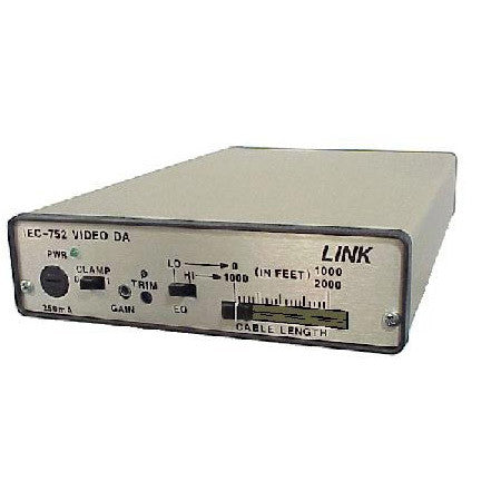 Link Electronics IEC-752 1X6 Video DA with 2000 feet EQ & Clamp