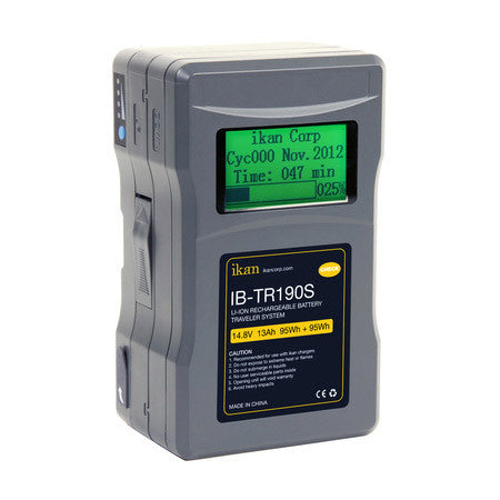 ikan IB-TR190S 190Wh 2-Piece Professional Battery w/ Display - V-Mount