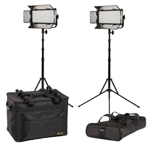 Ikan MB8-2PT-KIT Kit with 2x Mylo Bi-Color Half x 1 Portable Field LED Lights