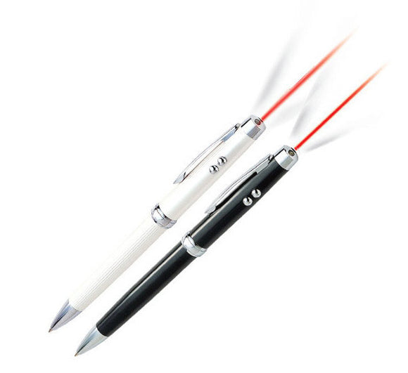 Infiniter 4-in-1 Laser Pointer/Stylus/Pen/LED Flashlight with 500yd Range - Silver