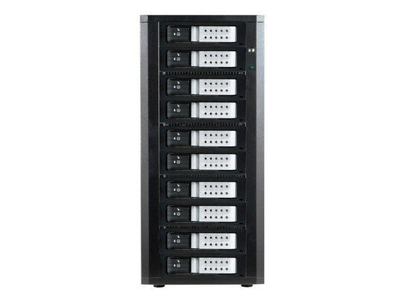 iStar DAGE1040DE1SL-PM 10bay eSATA-Port Multiplier Trayless Hotswap Tower