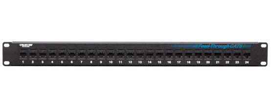 Black Box JPM814A CAT6 Feed-Through Patch Panel (24-Port)