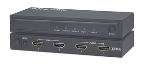 KanexPro HDMX22 HDMI 2x2 Switcher with Built-in Splitter