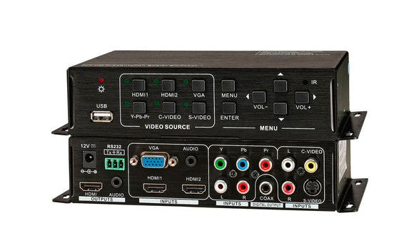 KanexPro HDSC61D Input Presentation Switcher & Scaler with Multi-channel Audio