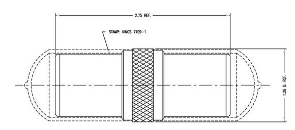 Kings 7709-1 Tri-Loc Female to Female Barrel- non chassis mount