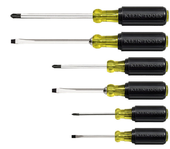 Klein Tools 6pc Cushion-Grip Screwdriver Set