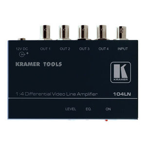 Kramer 1x4 Composite Video Line Amp with Differential Input